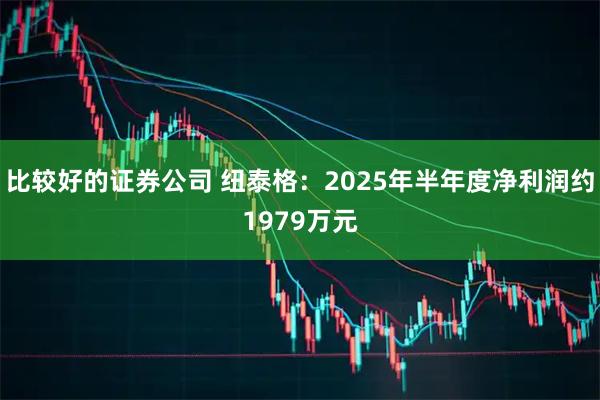 比较好的证券公司 纽泰格：2025年半年度净利润约1979万元